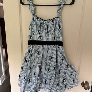 Disneys Alice in Wanderland lite blue Mini Sundress